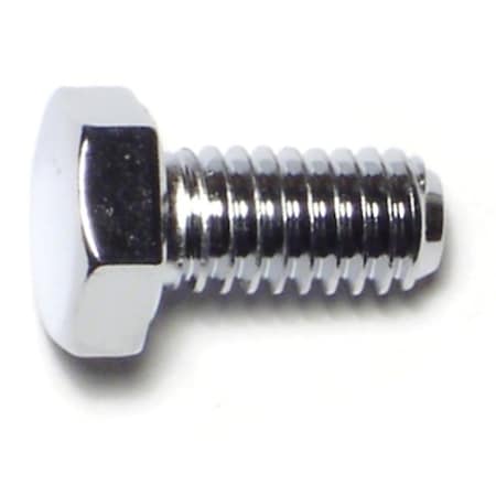 Midwest Fastener Grade 5, 5/16"-18 Hex Head Cap Screw, Chrome Plated Steel, 5/8 in L, 10 PK 74081